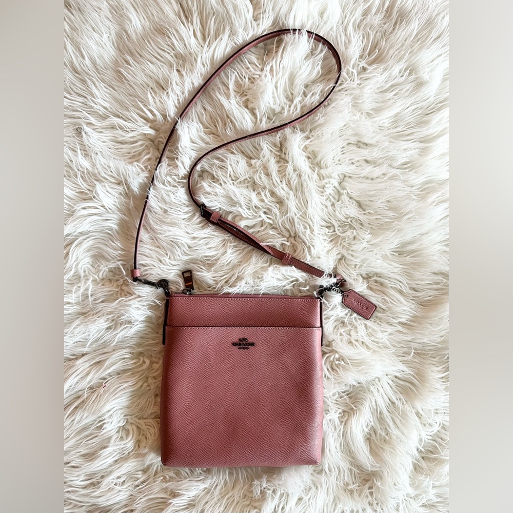 COACH Kitt Messenger Crossbody CARRIED ONCE - Aurora/Pewter